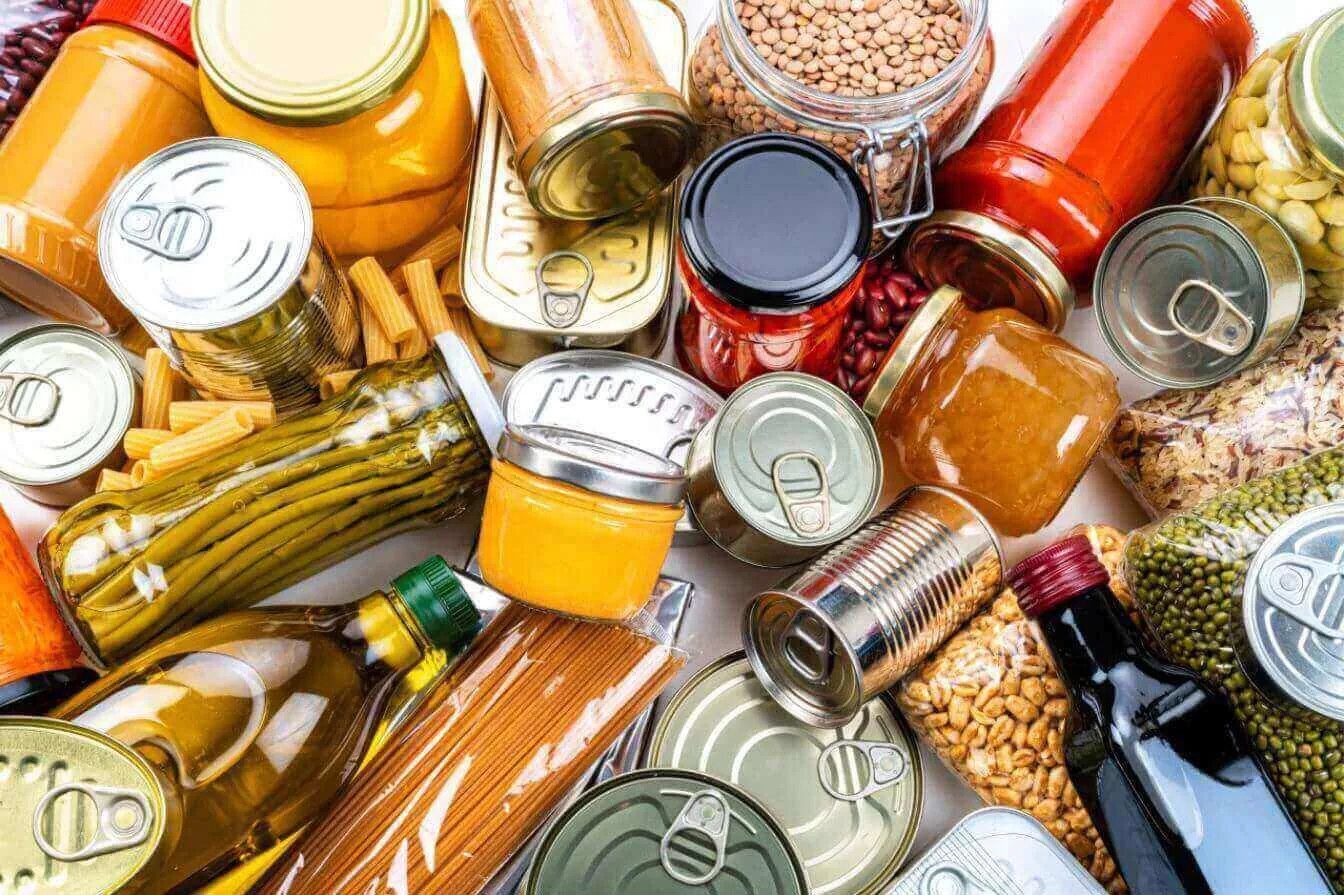Food supply chain - canned, tinned, jar goods
