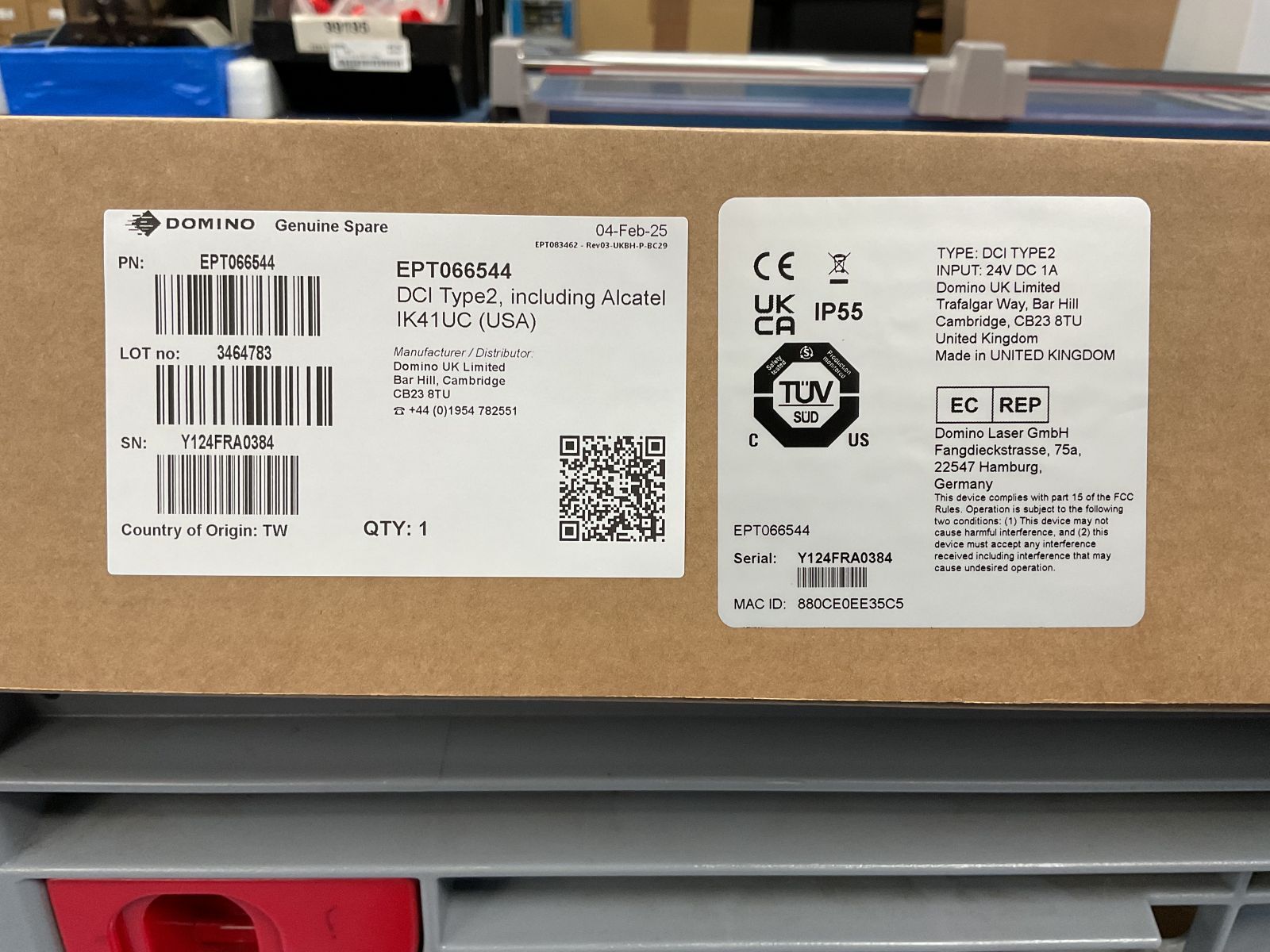 QR code powered by GS1 - Domino spares