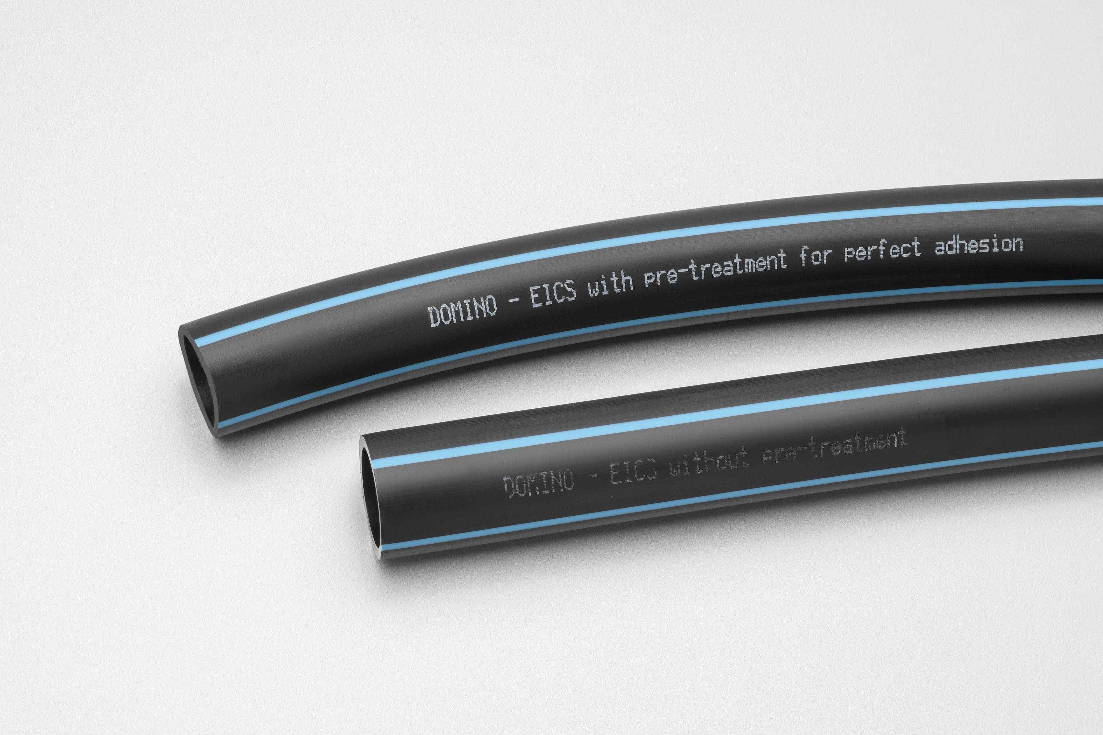 EICS50 black PE100 hose with&without pre-treatment