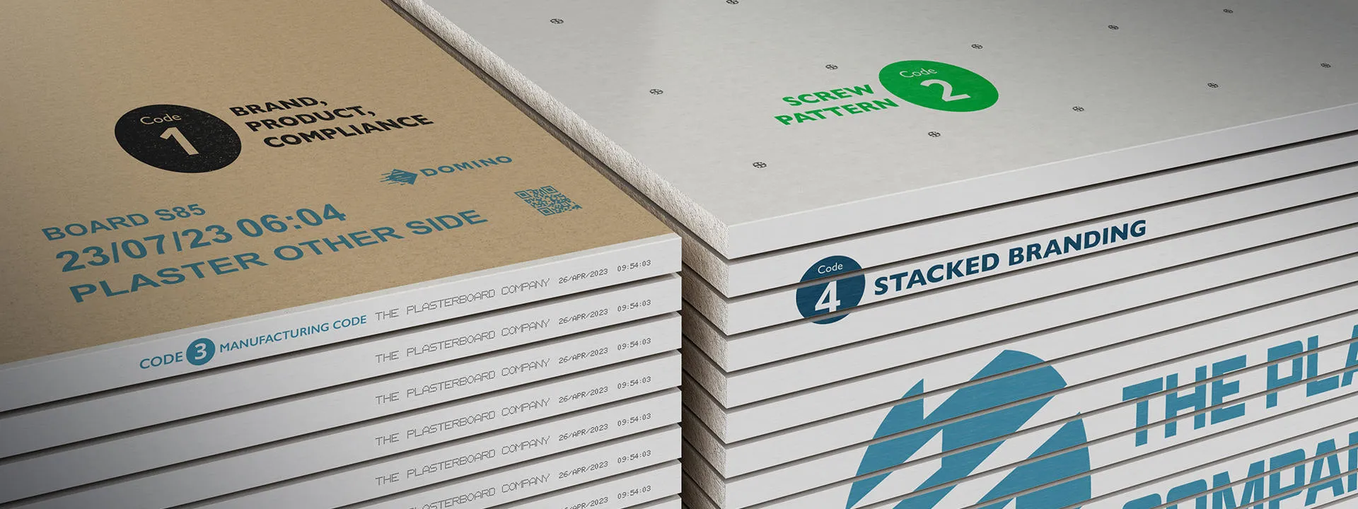 Coding onto plasterboard